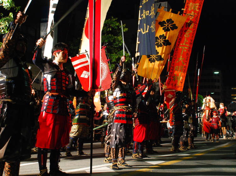 The world's largest samurai parade is happening at this Yamanashi festival