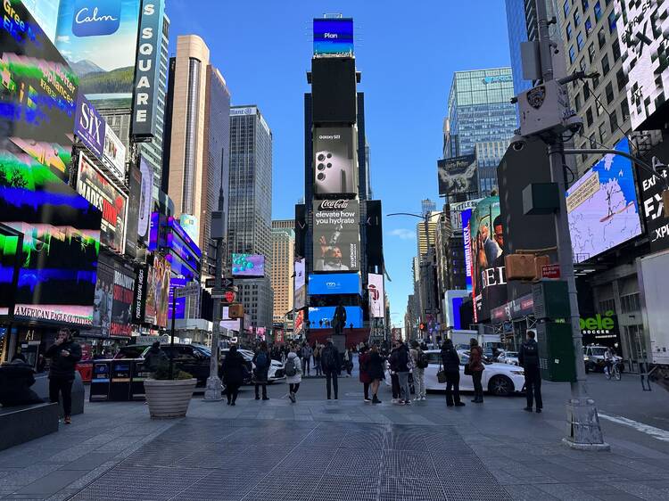 Find this secret artwork in Times Square