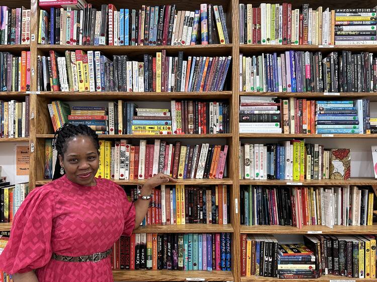 Swap books at the Free Black Women's Library