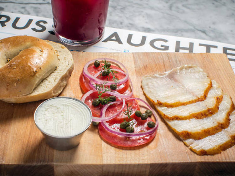 Order some bagel and lox at Russ & Daughters