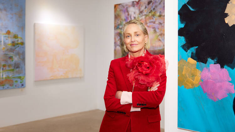 Sharon Stone on her new art exhibition and the state of U.S. politics