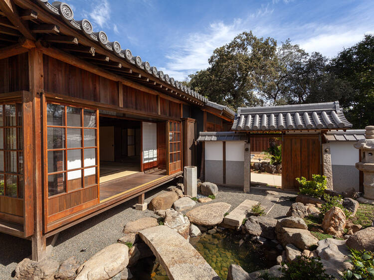 A 320-year-old Japanese house has been relocated to the Huntington
