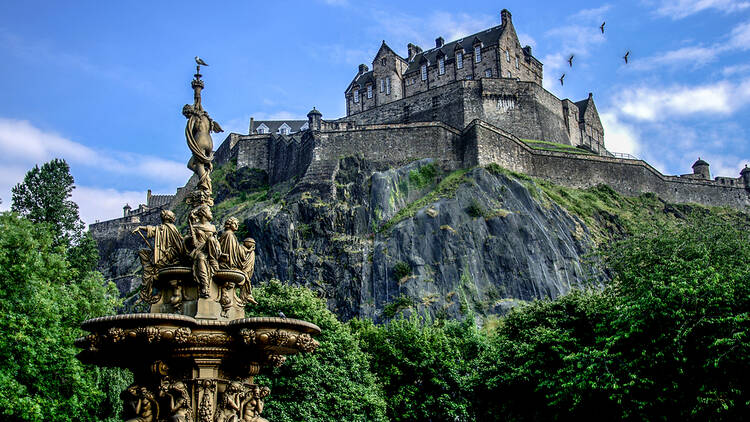 Edinburgh Castle in summertime